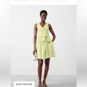 NWT Banana Republic Factory textured wrap mini dress, small